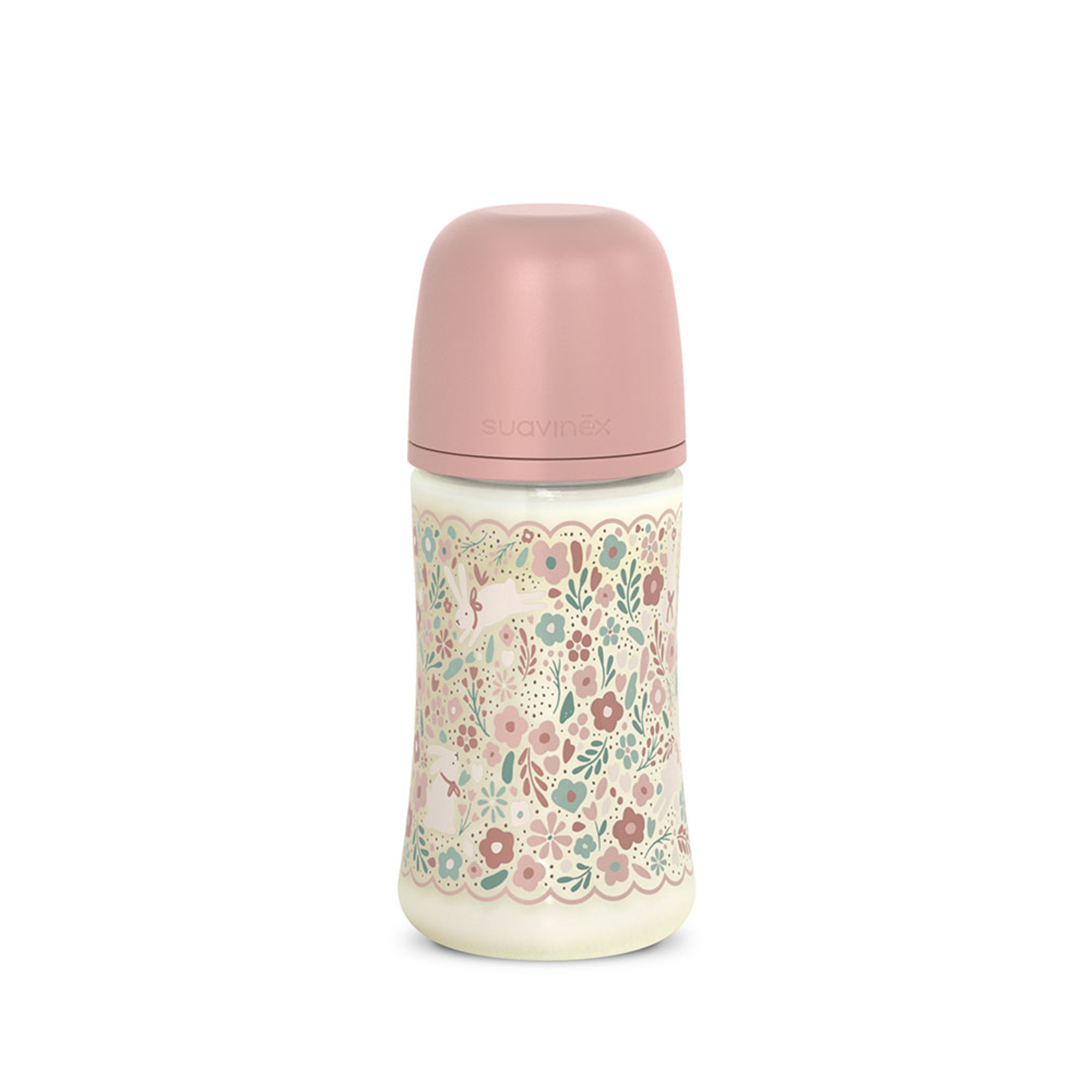 Suavinex Wonderland biberon silicone 360 ml rosa anticolica