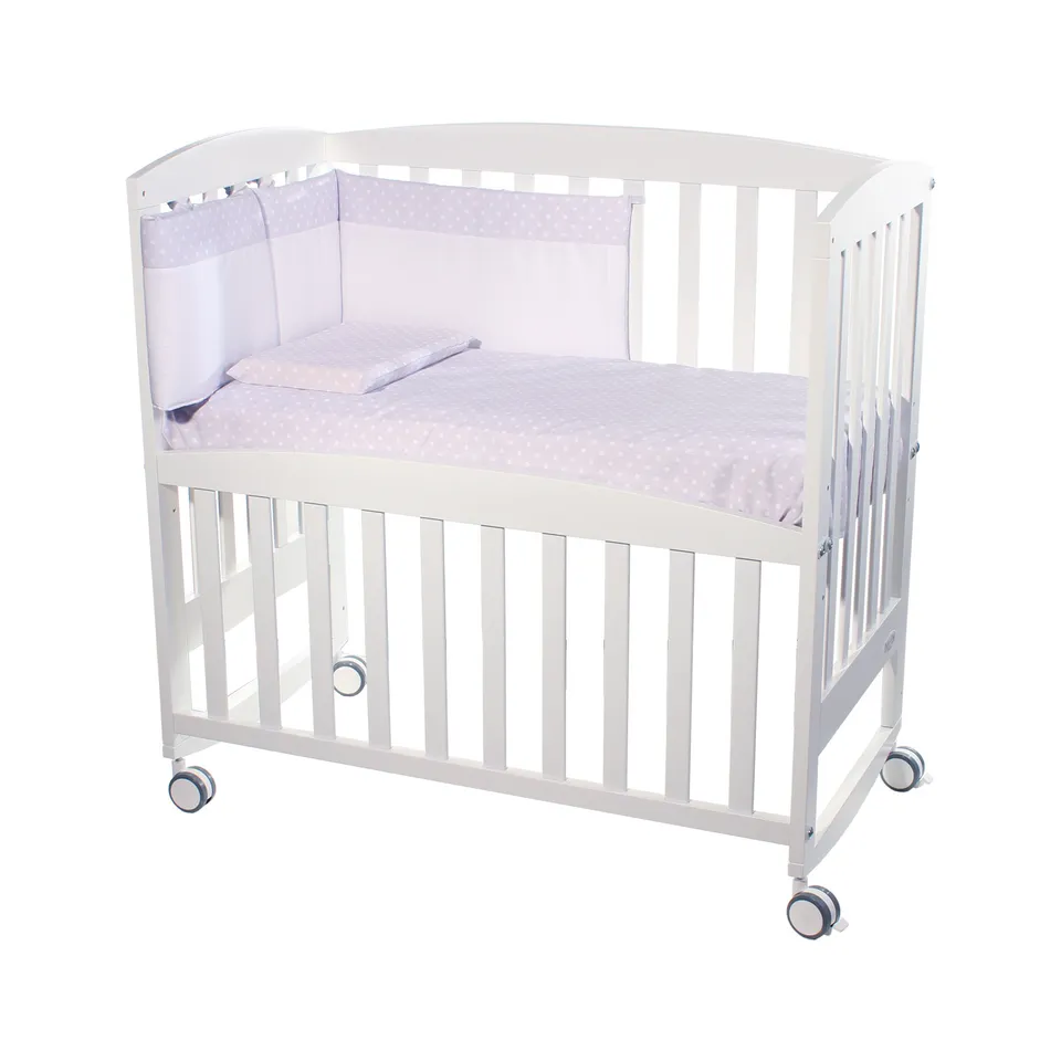 Baby's Clan Nami completo piumone paracolpi pois grigio