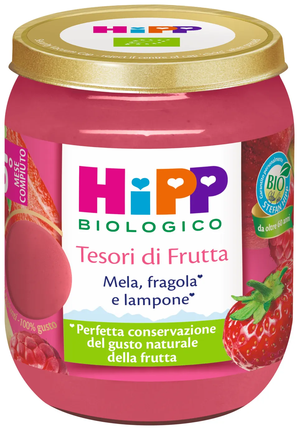 HiPP Tesori di Frutta omogeneizzato mela fragola lampone