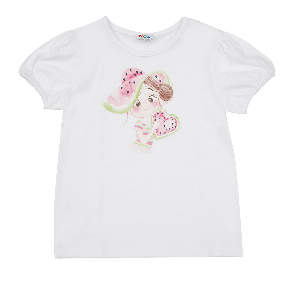 Toys Center Baby maglietta jersey bimba bianca simpatica bambina