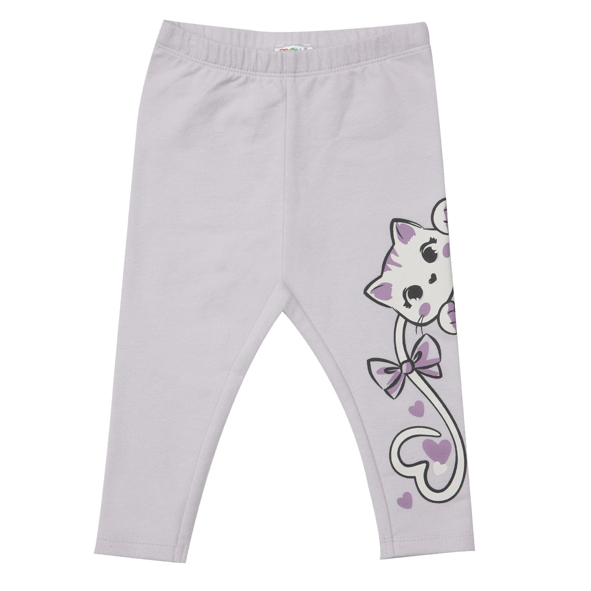 Mawi Legging Felpata Stretch Lilla Gattina Bimba