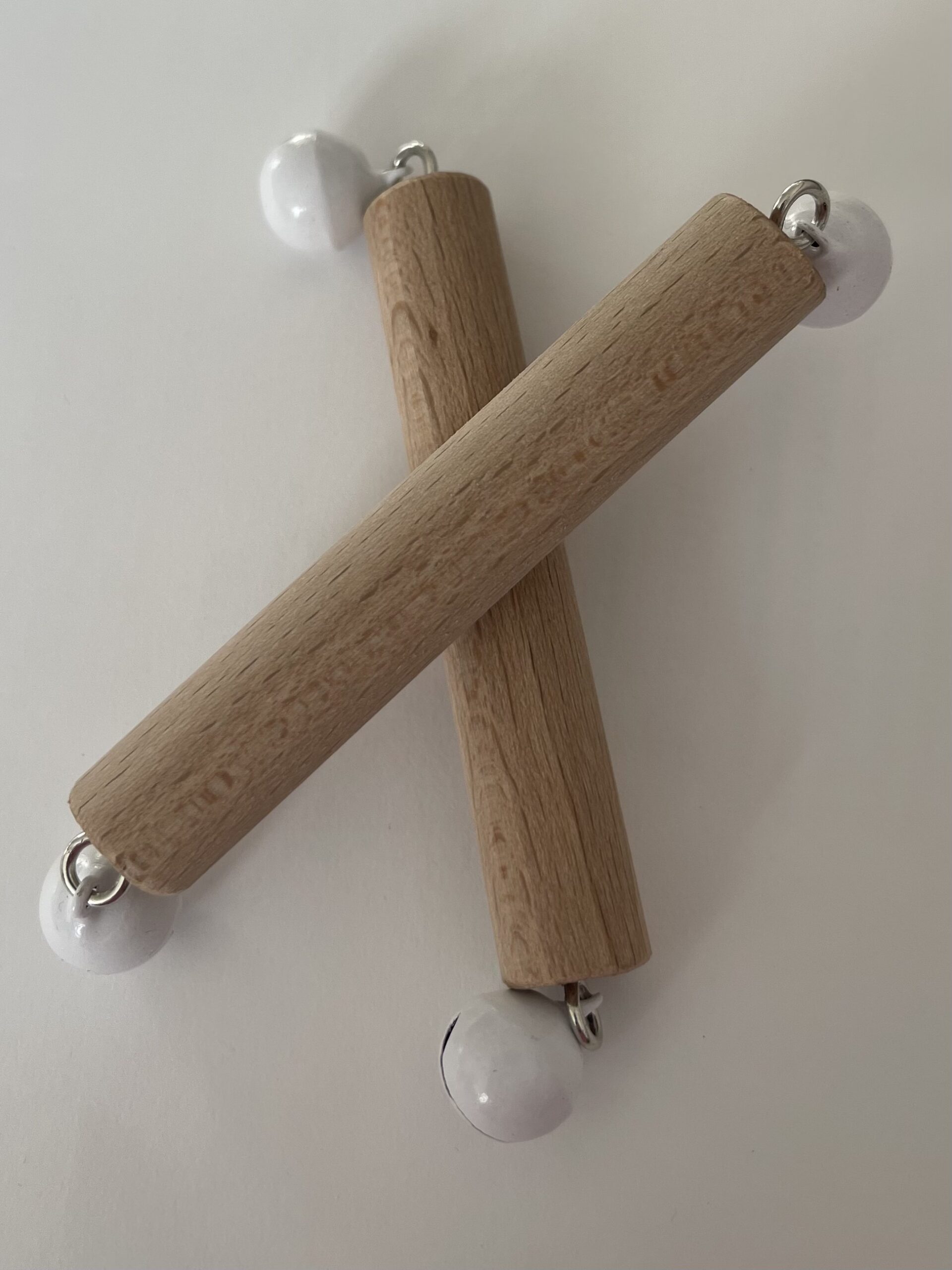 The Dida Sonaglio Montessori Campanelli legno bianco