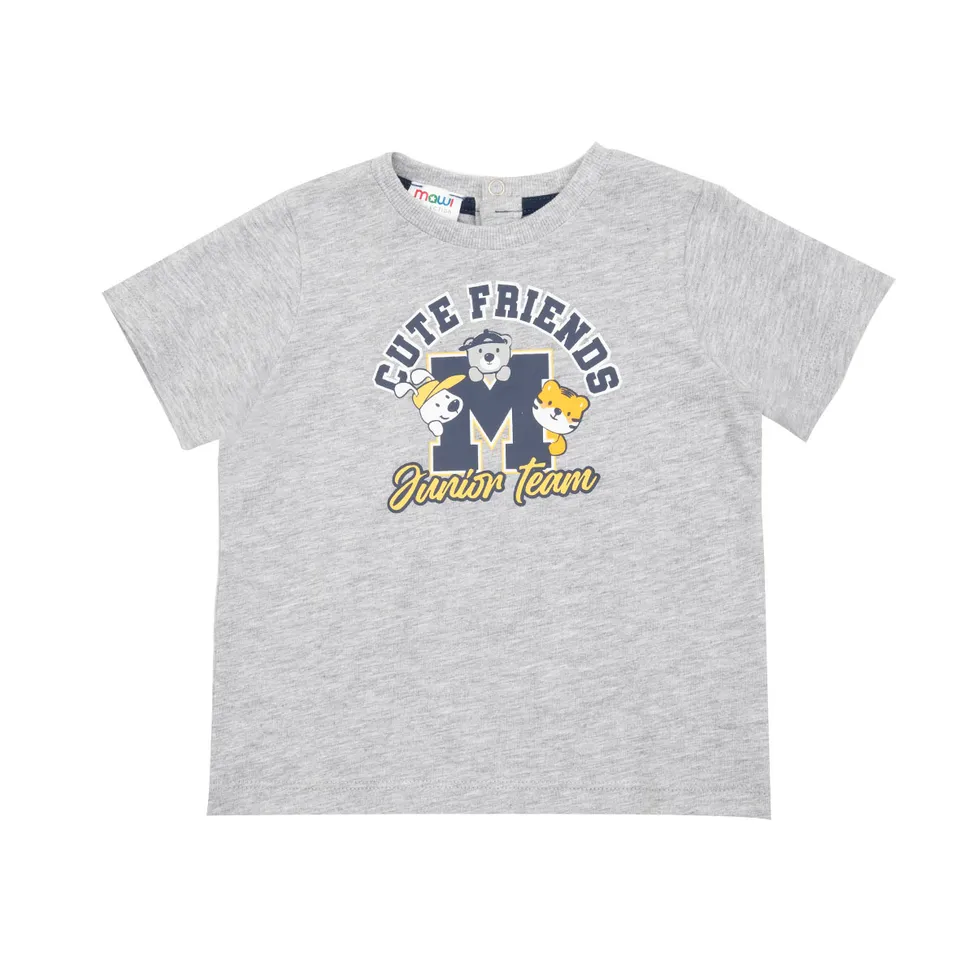 Toys Center Baby Junior Team T-Shirt Bimbo Grigia Girocollo