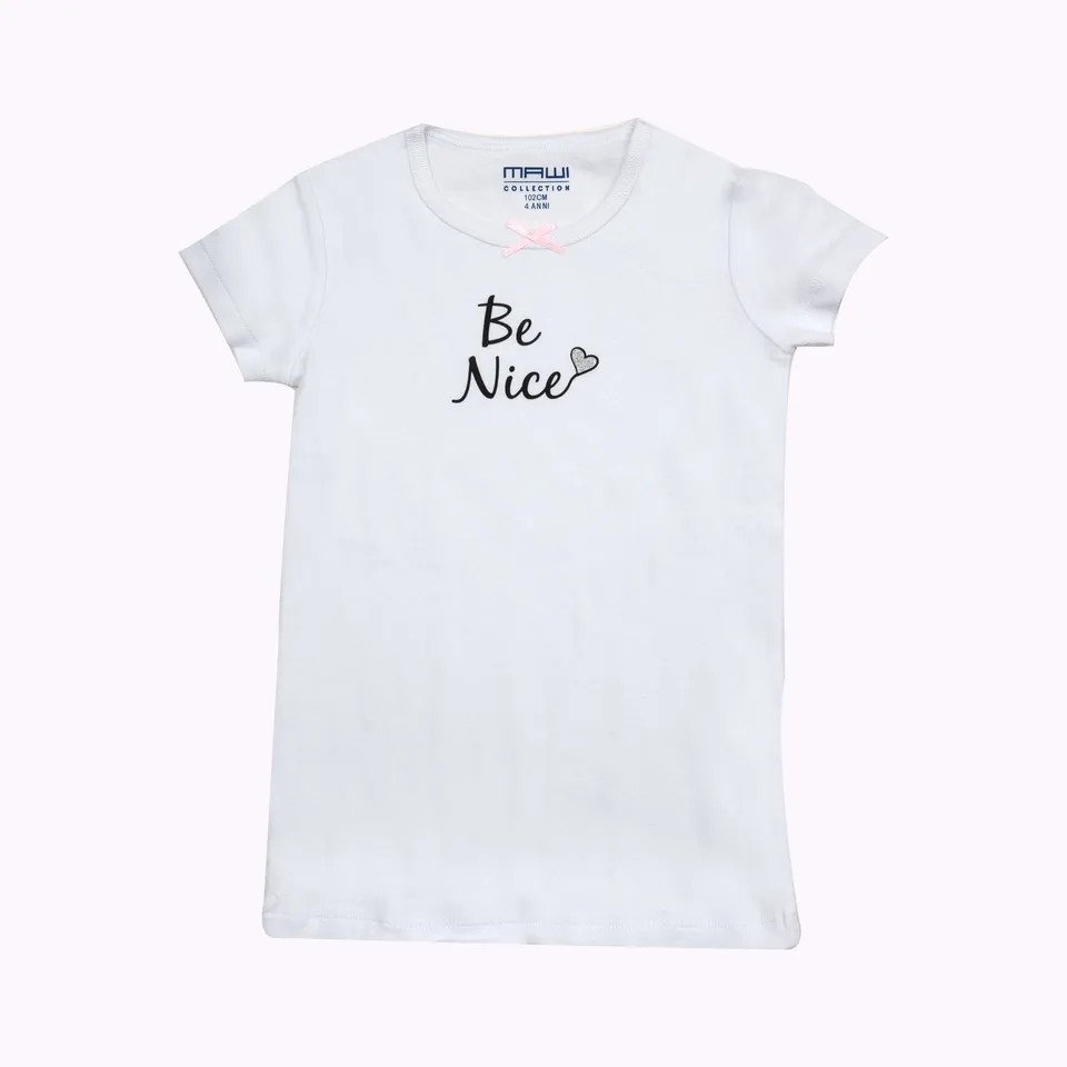 Mawi T-shirt Mezza Manica Costina Cuori Pack 2pz Cotone
