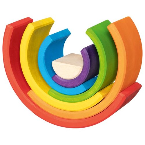 The Dida Piccolo Arcobaleno costruzioni legno 7 pezzi