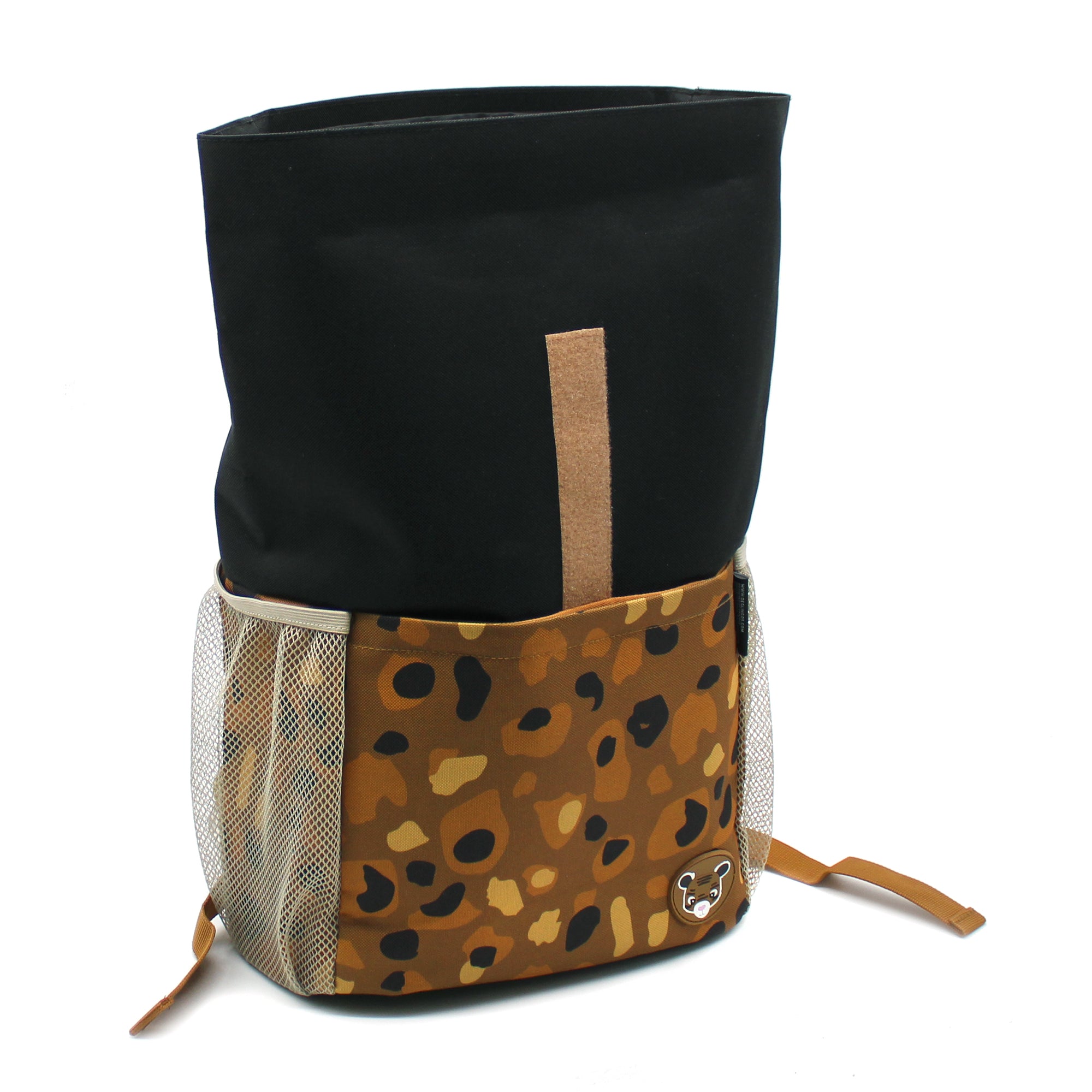 Les Deglingos Speculos zaino rolltop tigre marrone scuola