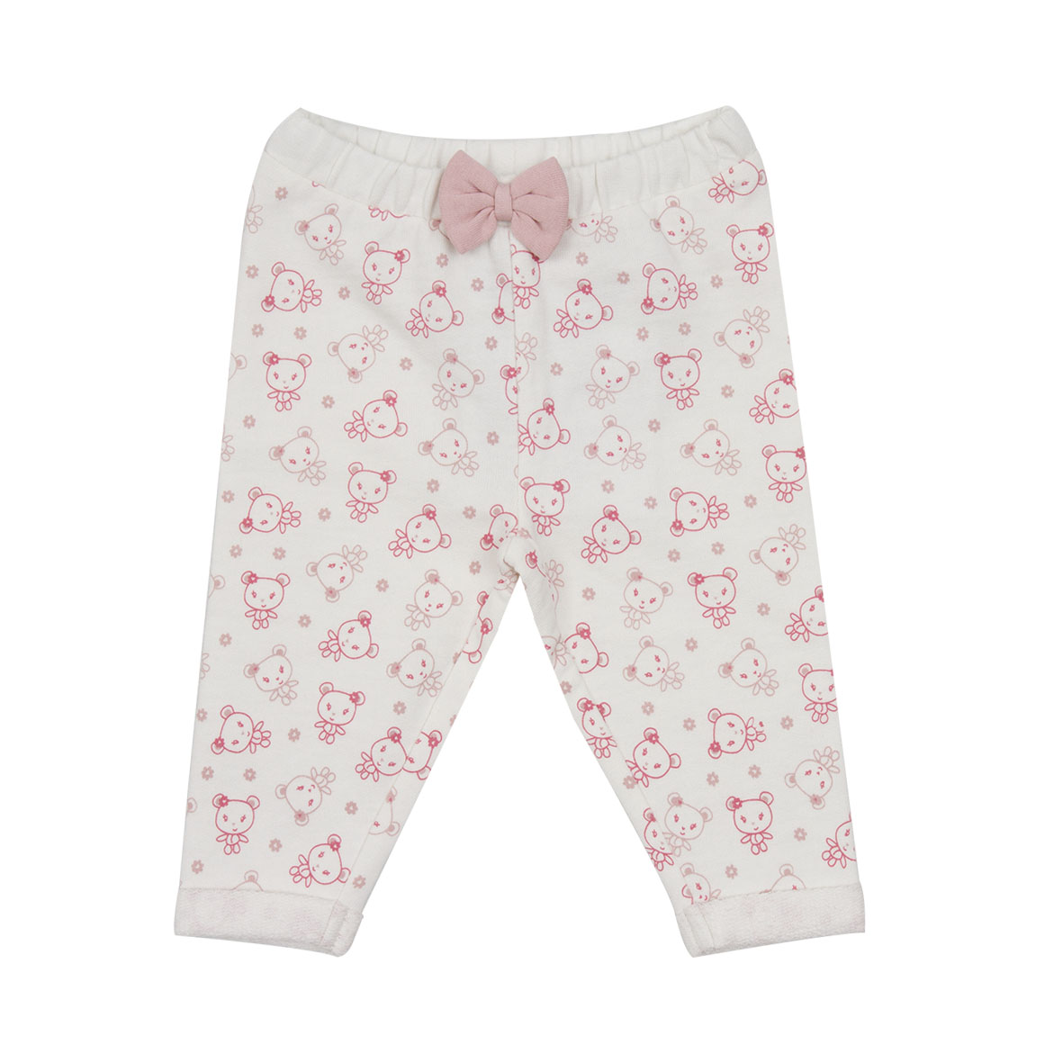 Mawi pantalone felpa bimba fantasia orsetti con fiocco