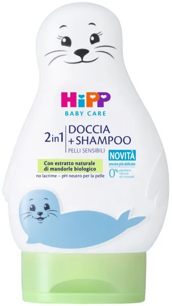 HiPP Baby Doccia Shampoo Foca 200 ml Mandorla Bio