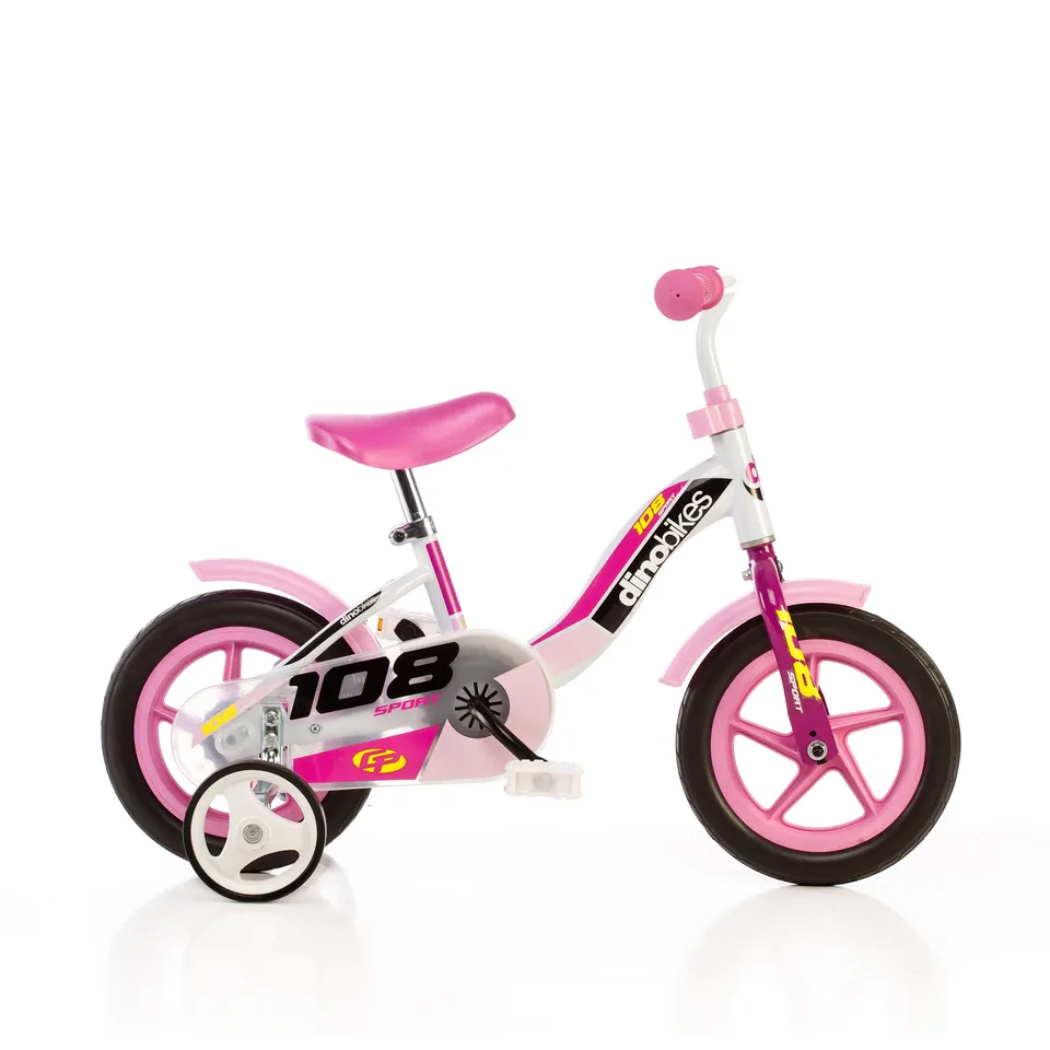Dino Bikes 108 Sport bici bimba 10" 3-4 anni rotelle