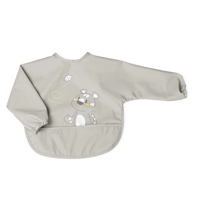 Chicco Bavaglino con Maniche Grigio 6 Mesi+ Impermeabile