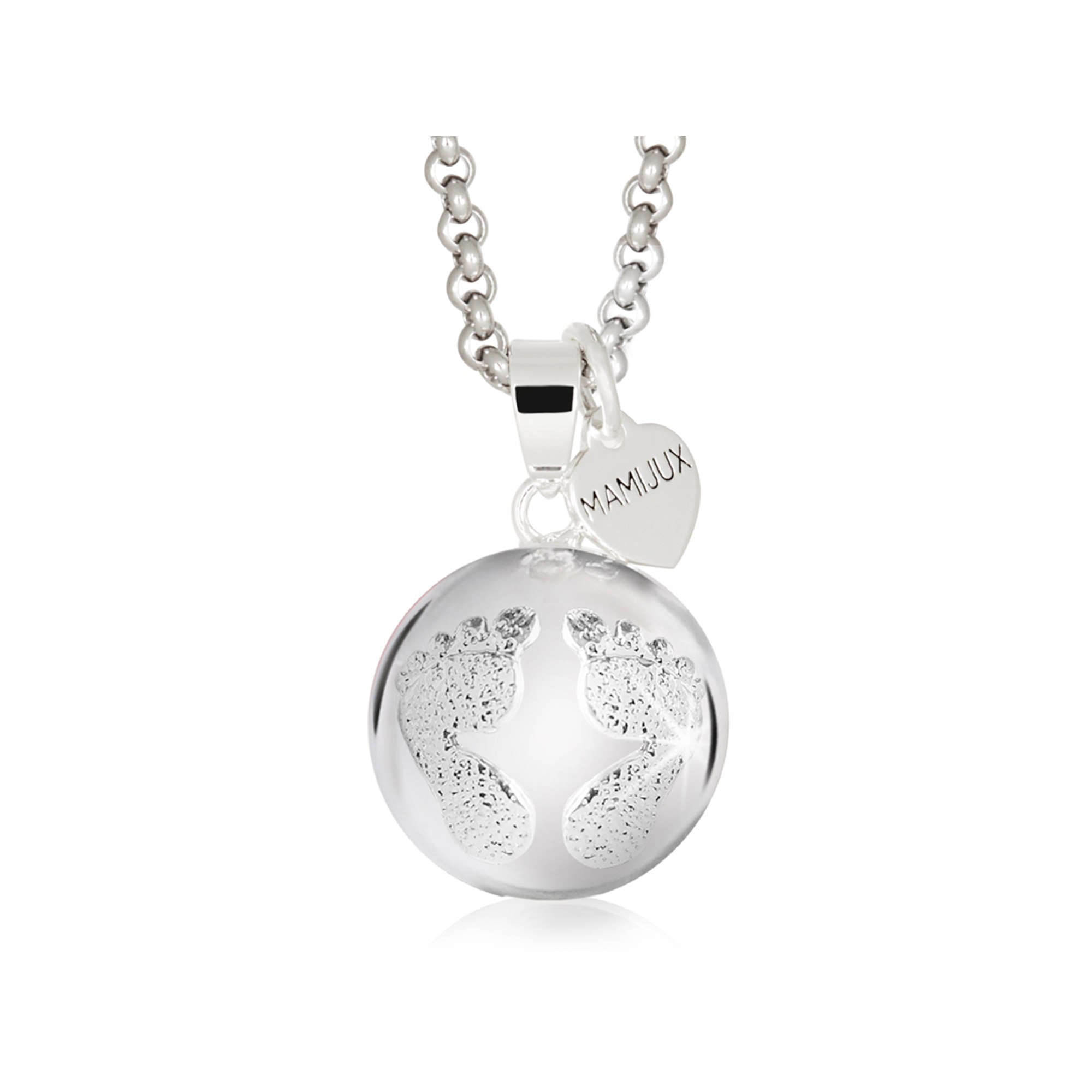 Mamijux Collana Chiama Angeli Piedini Argento 110 cm