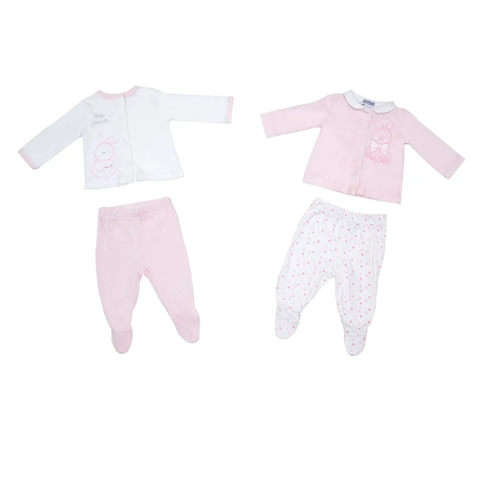 Mawi completi ciniglia bimba rosa pack 2 pezzi coniglietti