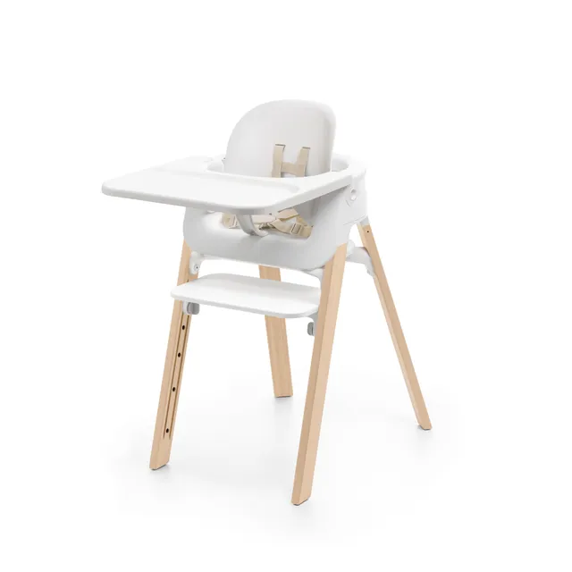 Stokke Steps White Natural seggiolone evolutivo bianco