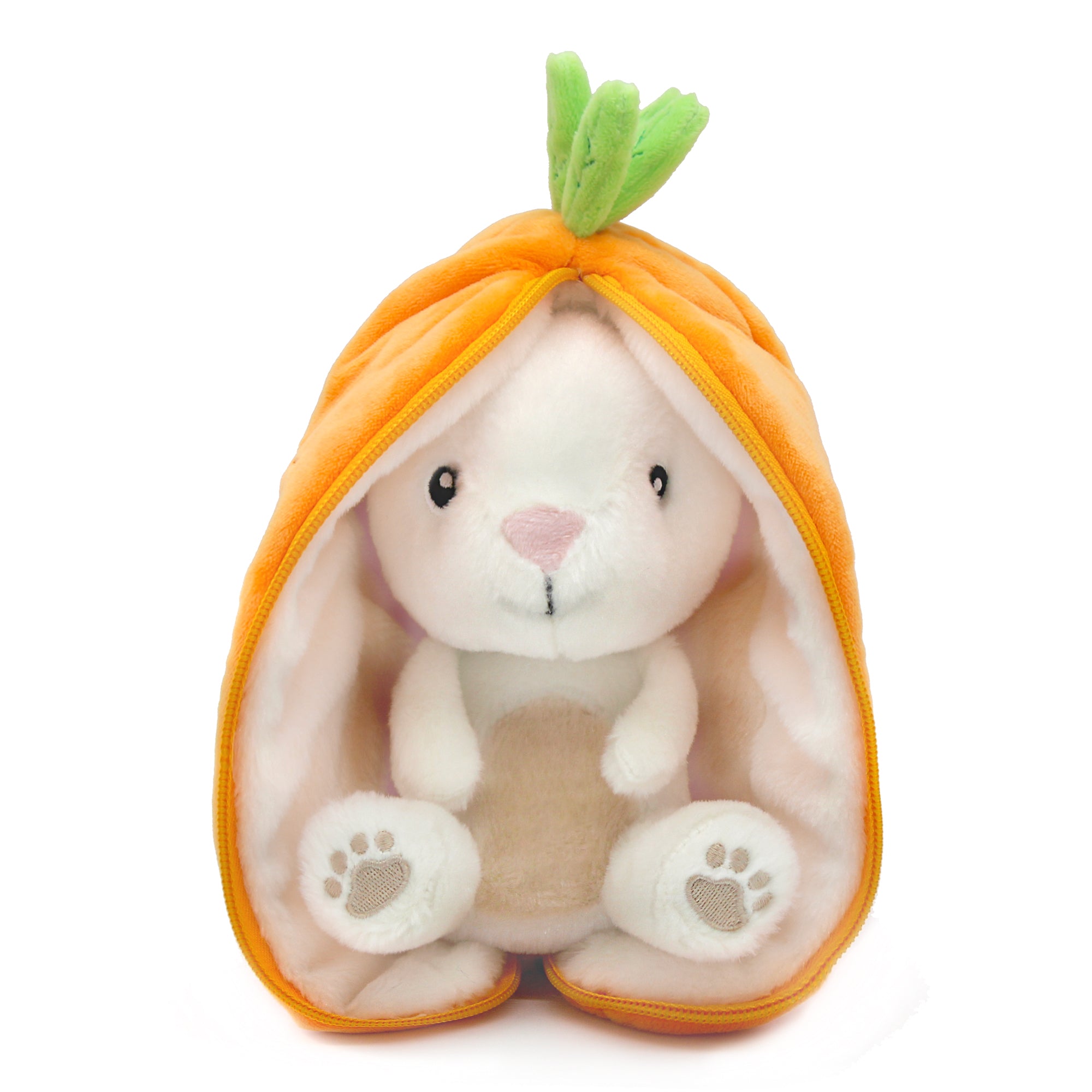 Les Deglingos Flipetz Gadget Peluche Coniglio Carota Reversibile