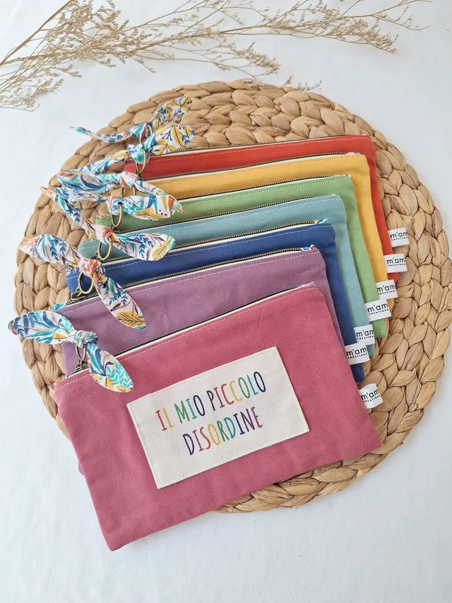 M'Amélie Pochette Il Mio Piccolo Disordine Colorata Cotone