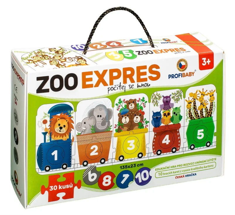 Profibaby Zoo Express gioco carte animali 20 pezzi 3+ anni