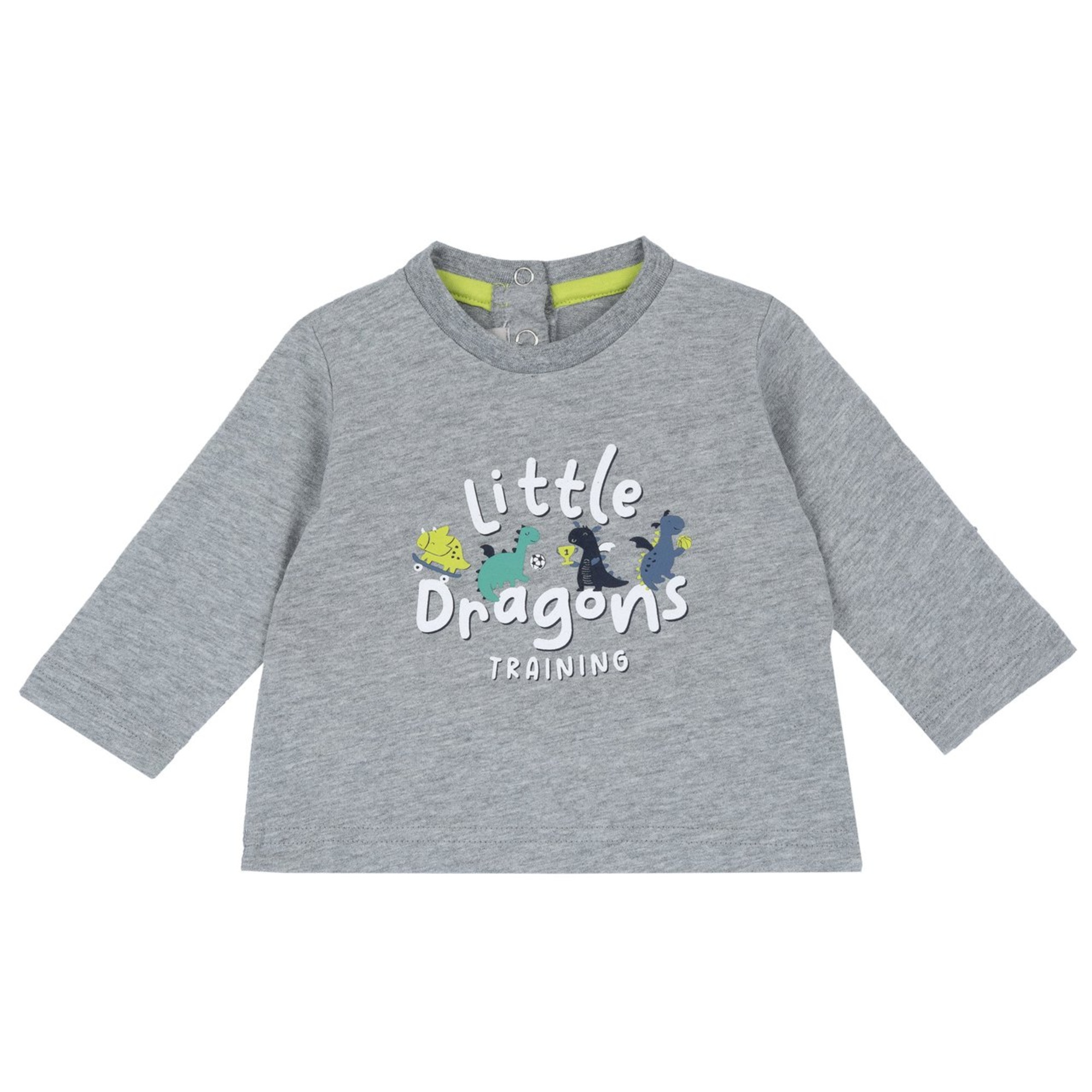 Chicco Maglietta Manica Lunga Draghetti Cotone