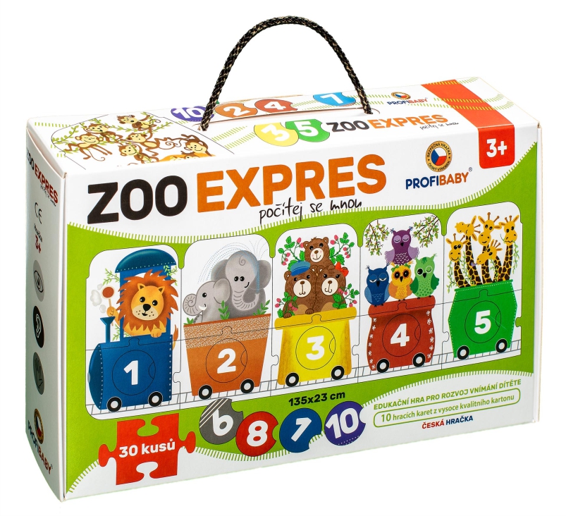 Profibaby Zoo Express gioco carte animali 20 pezzi 3+ anni