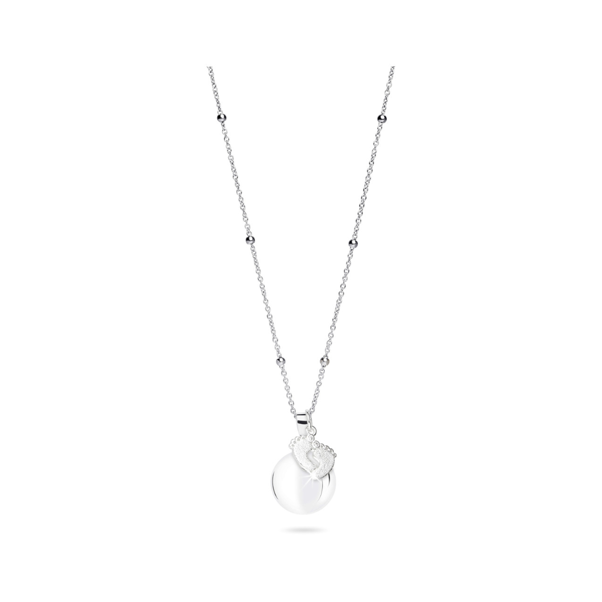 Mamijux Chiama Angeli Ciondolo Piedini Argentati 20 mm