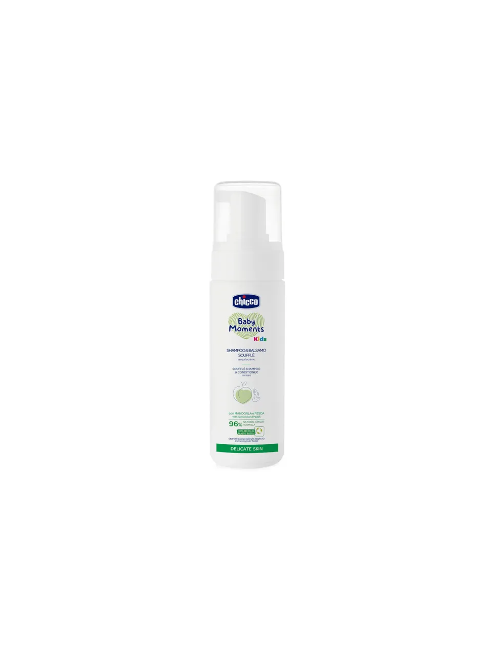 Chicco Baby Moments Soufflé shampoo balsamo mandorla