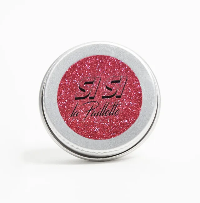 Si Si La Paillette Sparkle Rouge glitter viso rosso biodegradabile