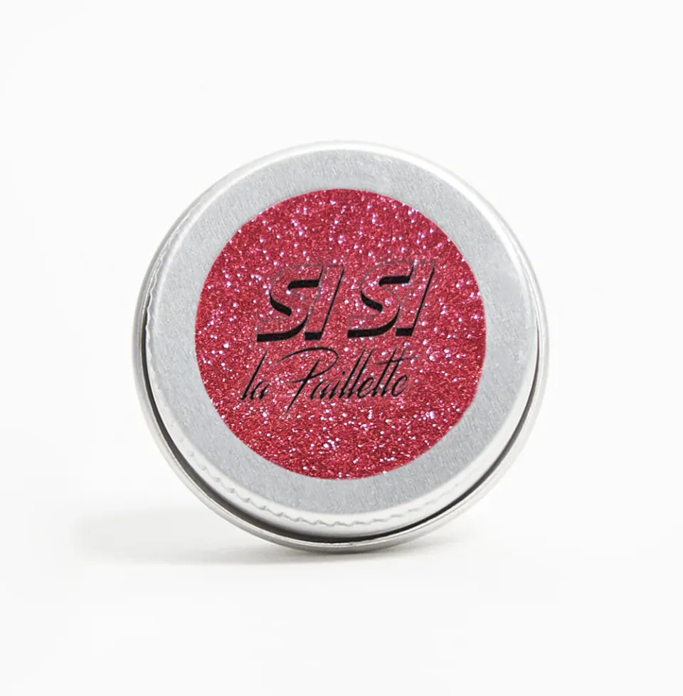Si Si La Paillette Sparkle Rouge glitter viso rosso biodegradabile