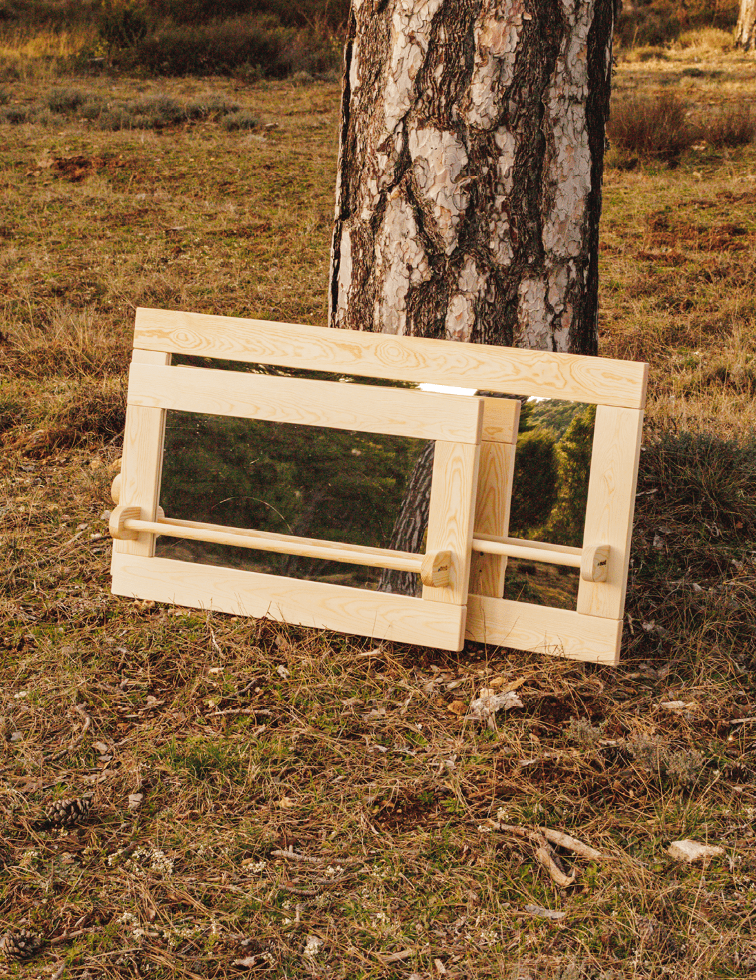 The Dida Montessori specchio legno naturale per neonati