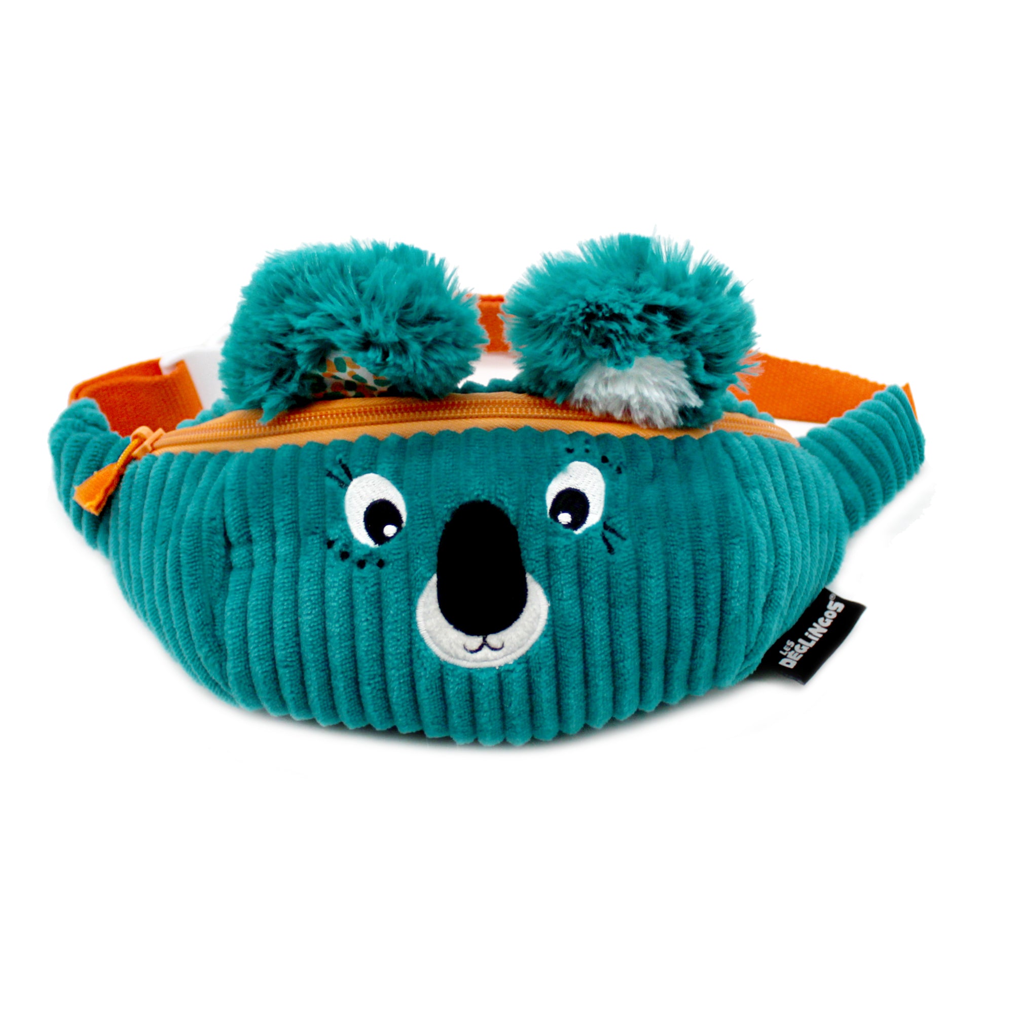 Les Deglingos Berlingos marsupio koala blu velluto 25 cm