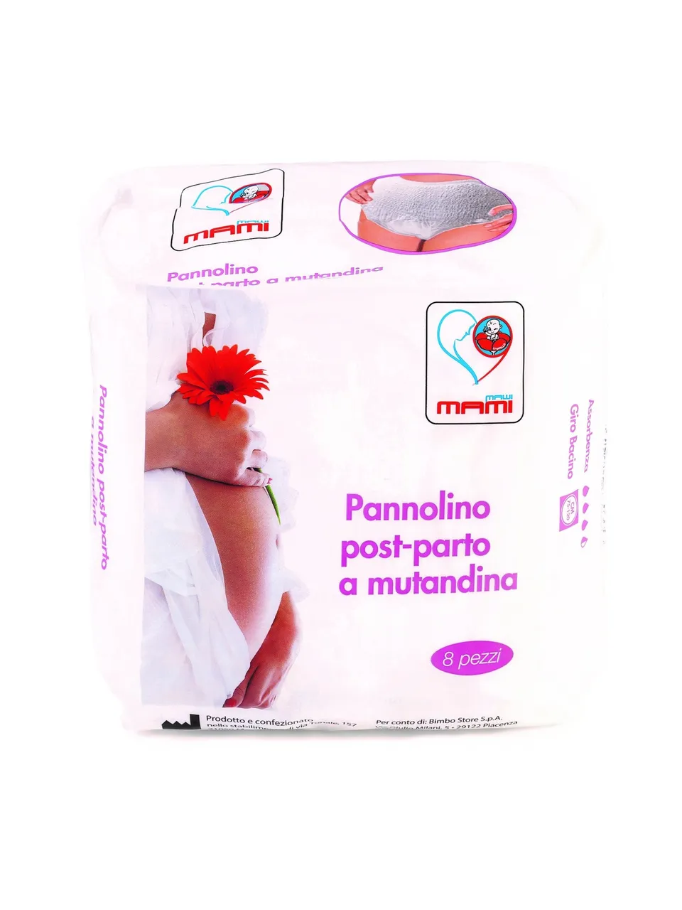 Pannolini post-parto a mutandina 8 pezzi alta assorbenza
