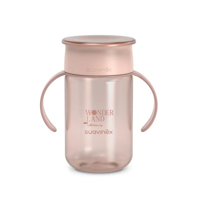 Suavinex Wonderland 360° tazza 340 ml rosa 12m+
