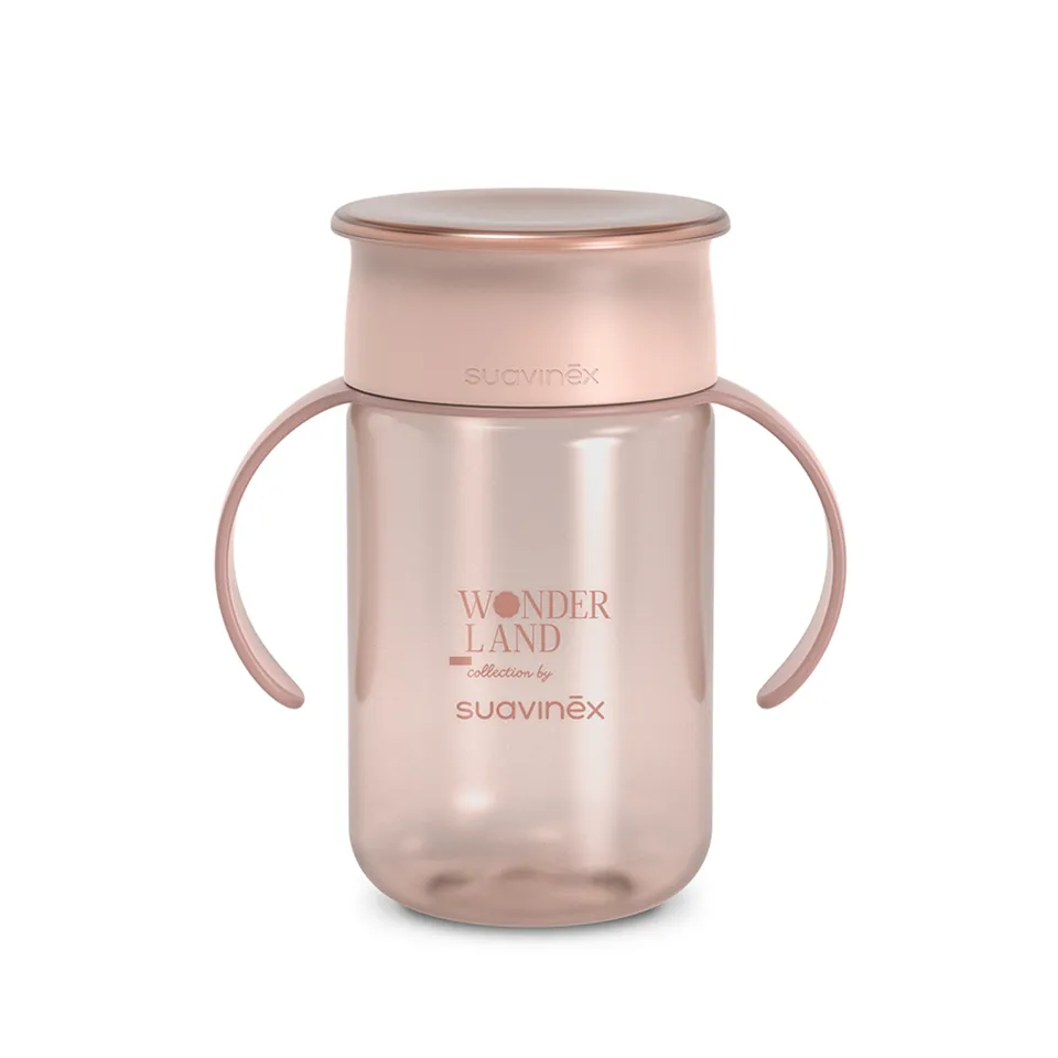 Suavinex Wonderland 360° tazza 340 ml rosa 12m+