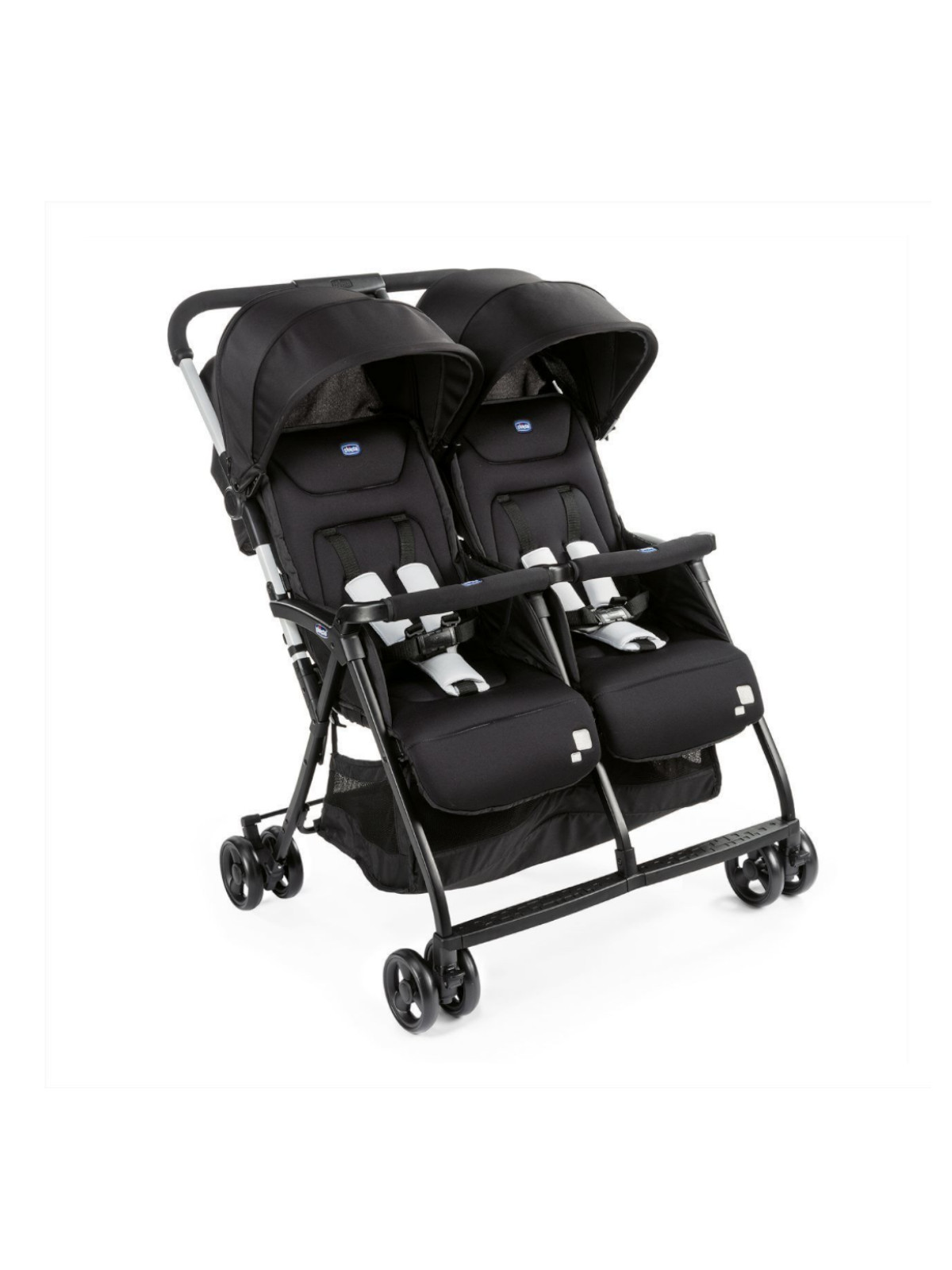Chicco Ohlalà Twin Black Night passeggino gemellare leggero