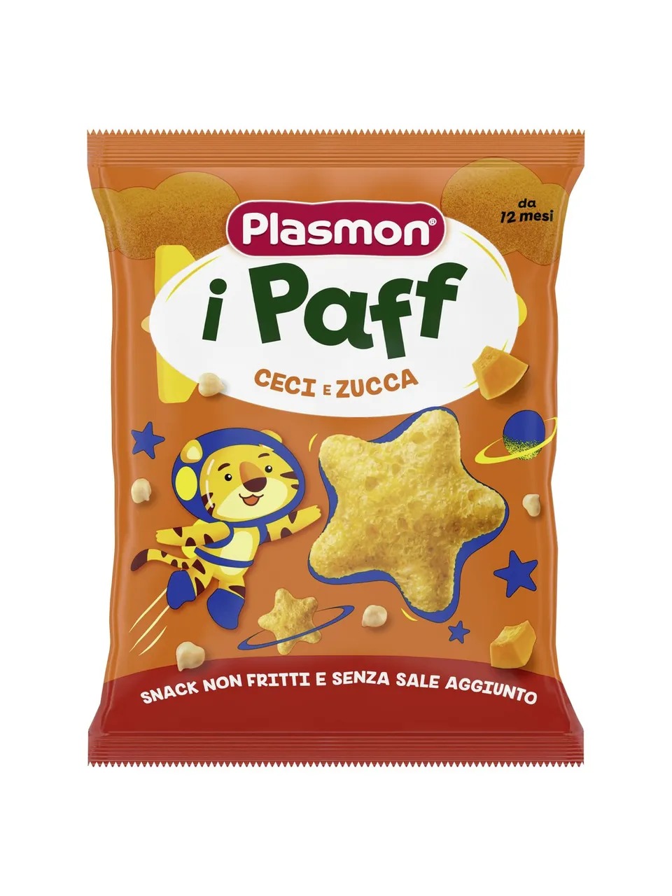 Plasmon Paff Ceci e Zucca Snack Bimbi Ceci