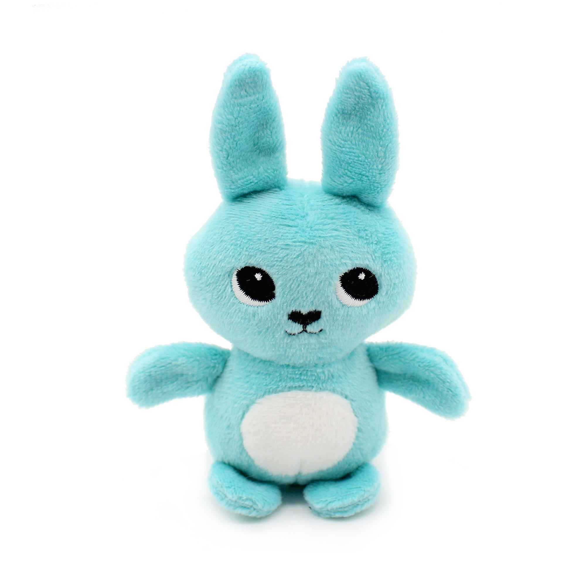 Les Deglingos Ptipotos Toudou Coniglio Peluche Mamma Bebè Blu Aqua