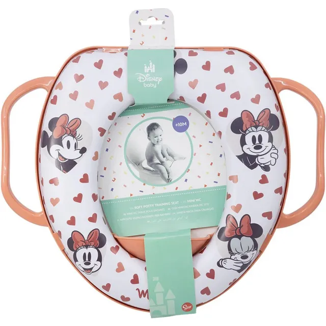 Minnie riduttore wc morbido con maniglie bimbi
