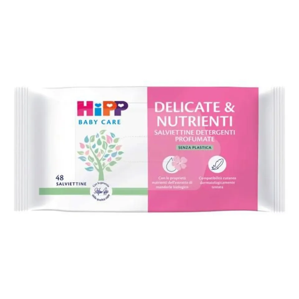 HiPP Delicate Nutrienti 2 in 1 salviettine 48 pezzi pelle delicata