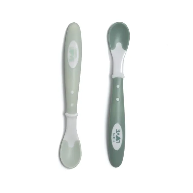 That's Love set 2 cucchiaini morbidi verdi 10m+