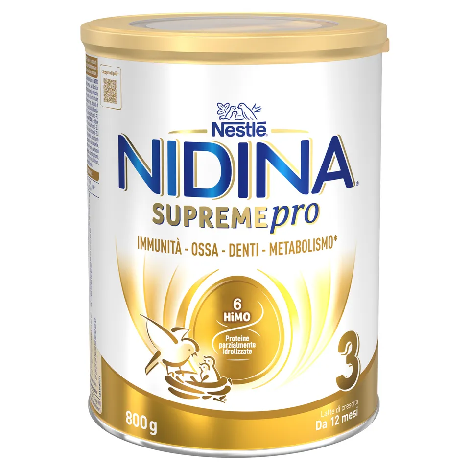 Nestlé Nidina Supremepro 3 latte crescita 800 g da 12 mesi