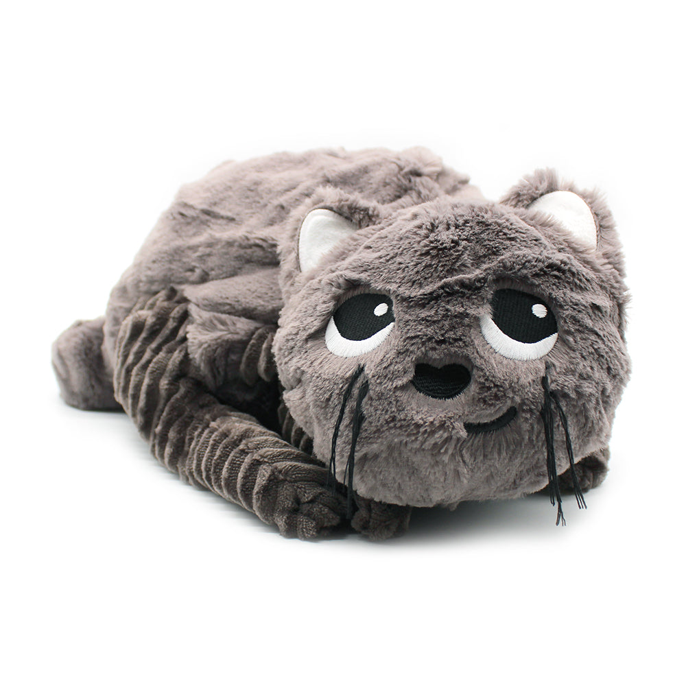 Les Deglingos Ptipotos peluche gatto Miaou grigio 32 cm
