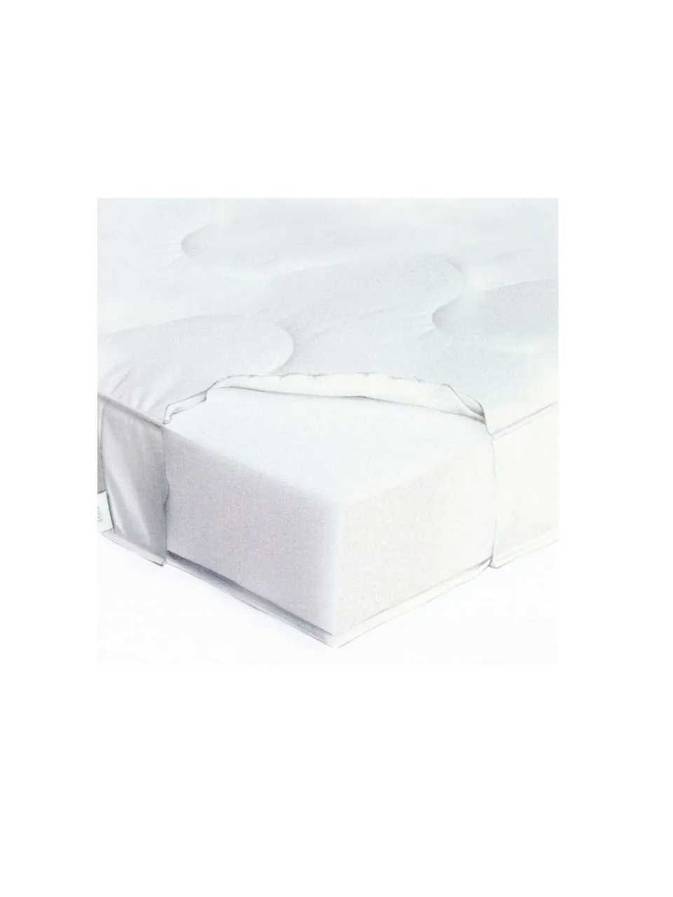 Materasso Trapuntato Lettino 140x70x11 cm Cotone