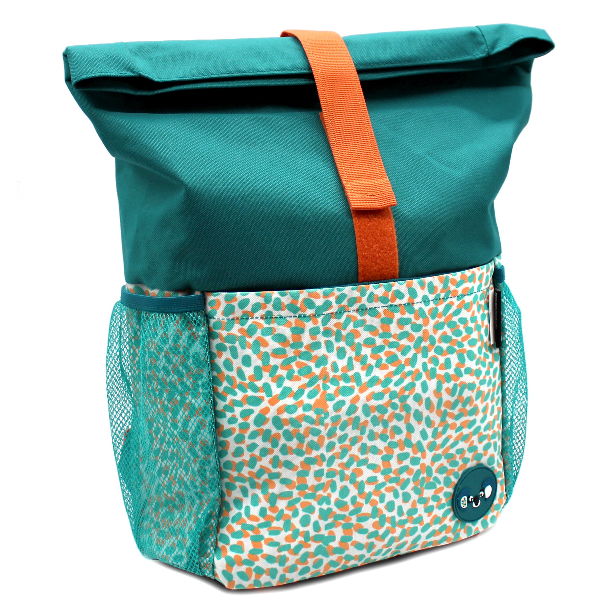 Les Deglingos Berlingos zaino rolltop koala blu verde scuola