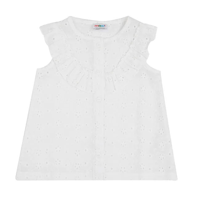 Toys Center Baby camicia sangallo bimba bianca