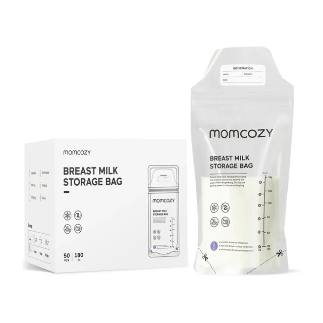 Momcozy sacchetti conservalatte 180 ml termosensibili 50 pz