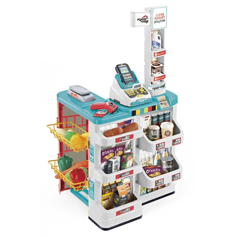 Toys Center Baby Supermarket Playtime supermercato con cassa e carrello