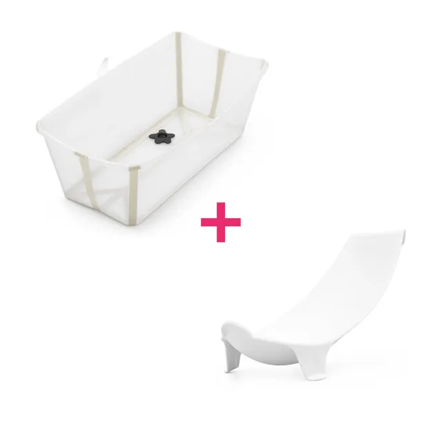 Stokke Flexi Bath vaschetta pieghevole sandy beige +supporto