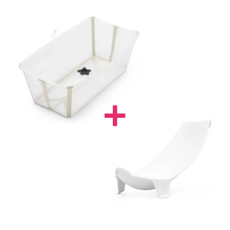 Stokke Flexi Bath vaschetta pieghevole sandy beige +supporto