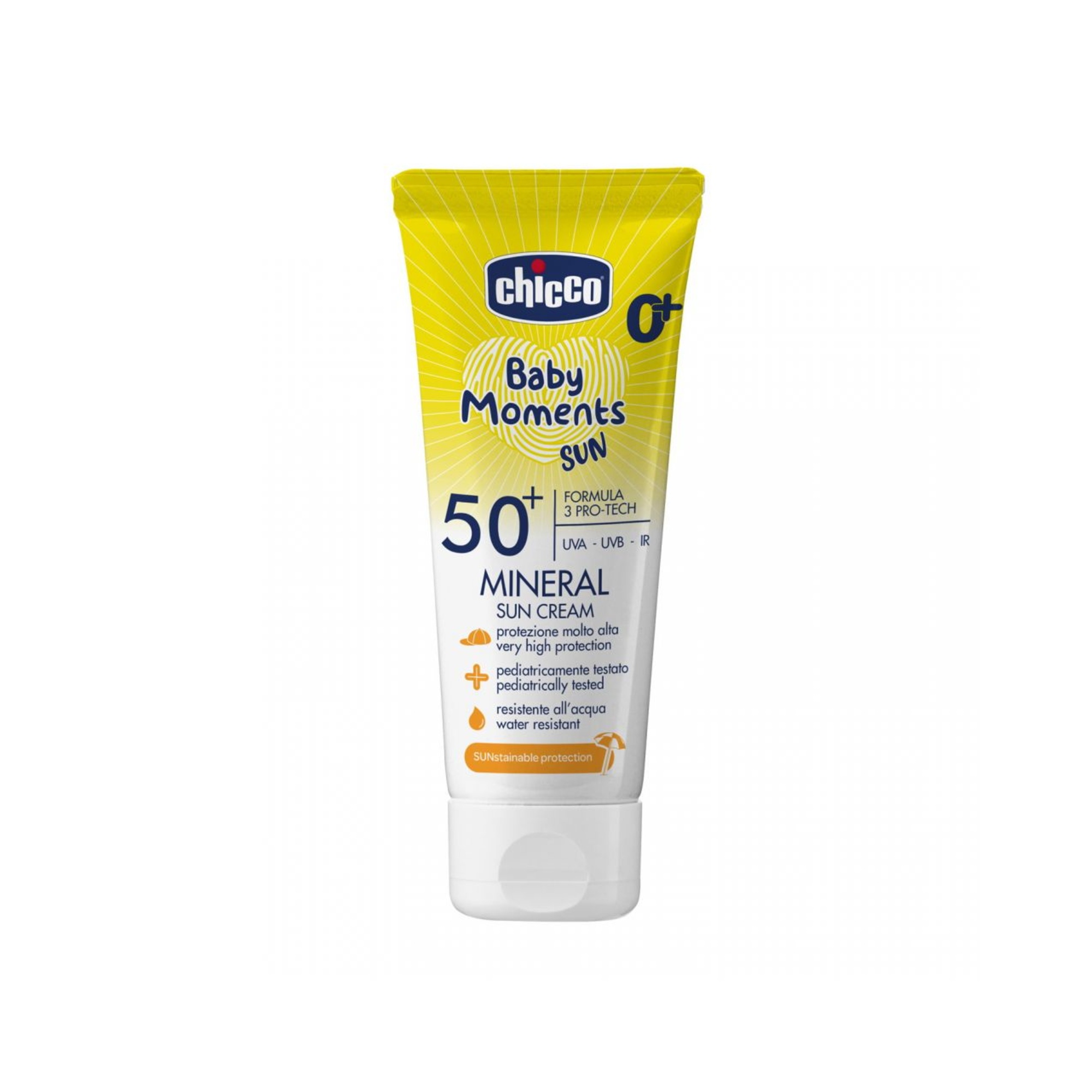 Chicco Mineral crema solare SPF50+ 75 ml pelle sensibile