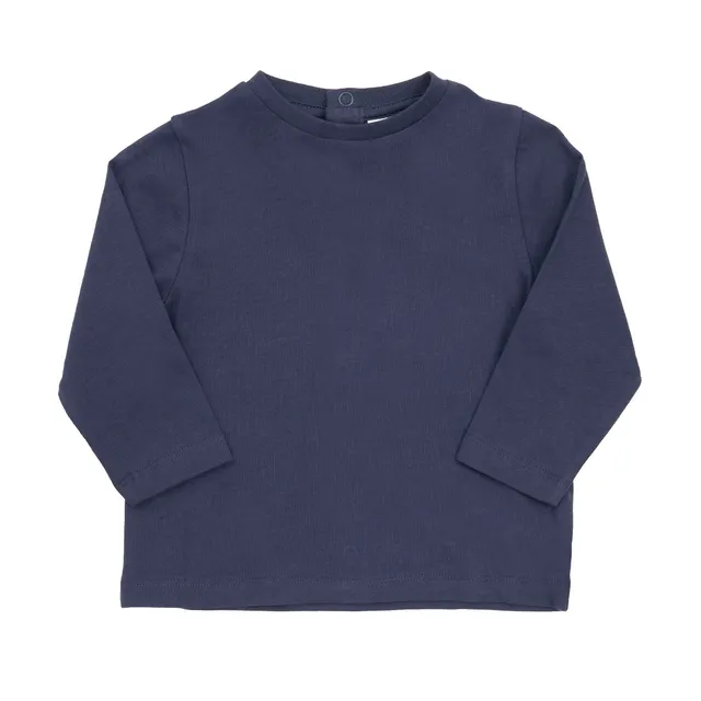 Maglia Jersey Basic Bimbo Blu Manica Lunga