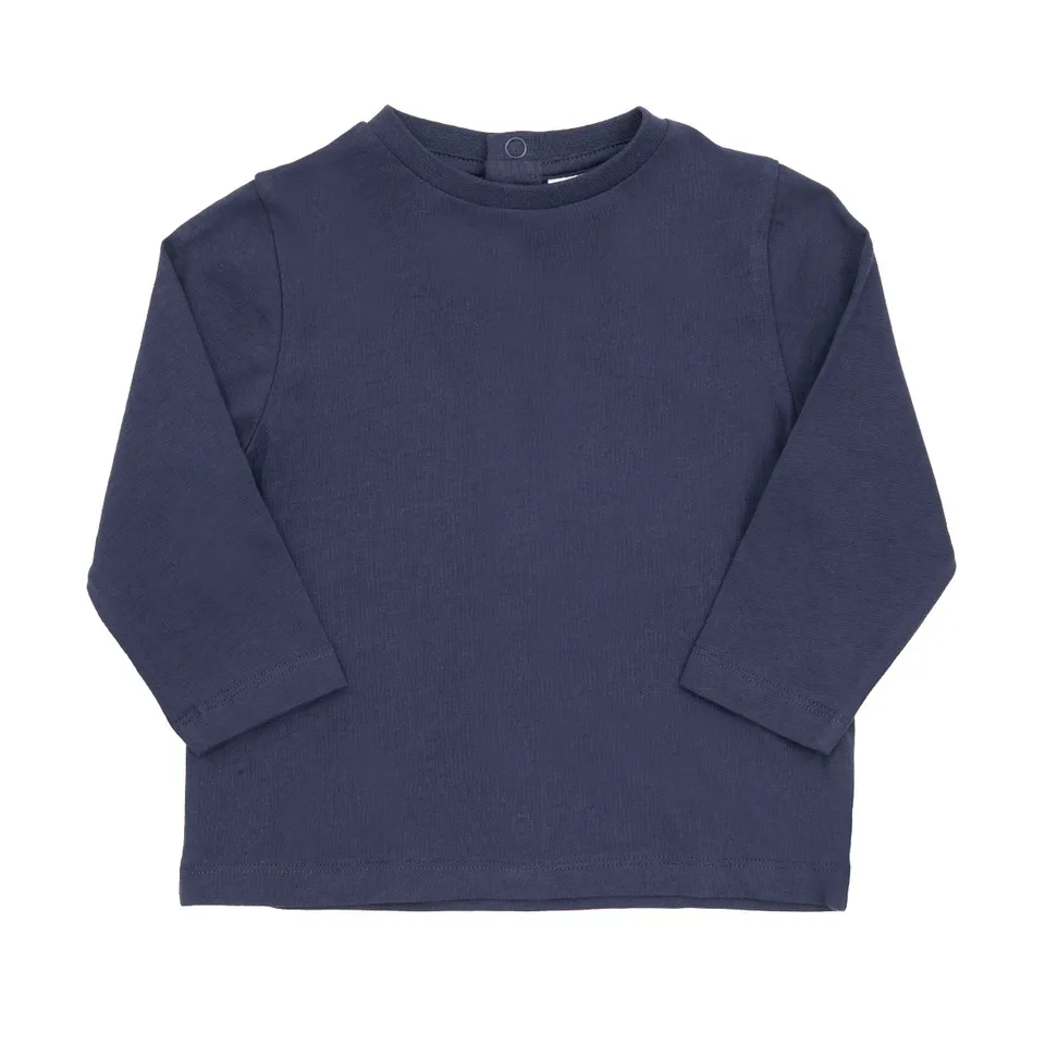 Maglia Jersey Basic Bimbo Blu Manica Lunga