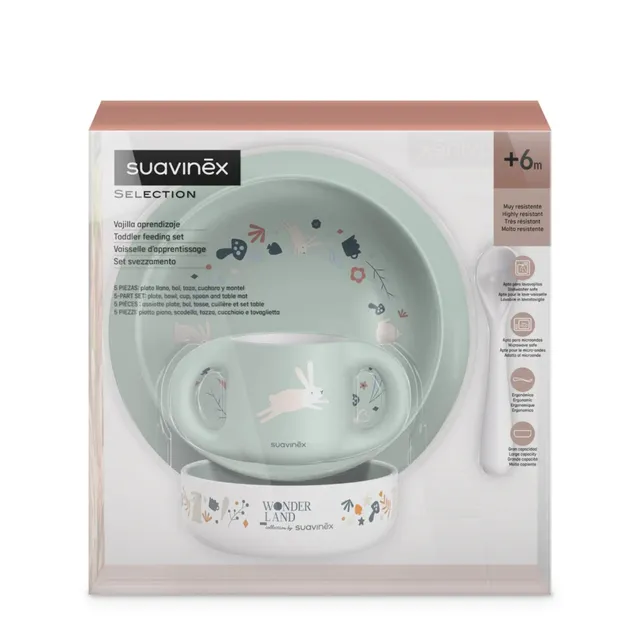 Suavinex Set Svezzamento Boy set pappa 5 pezzi +6 mesi